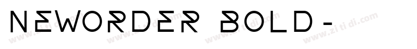 NewOrder Bold字体转换
